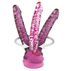 Icicles Nr. 86 - penisförmiger Glasdildo (rosa)