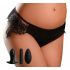 HOOKUP Prinzessin Panty - Akkubetriebenes, vibrierendes Höschen-Set (Schwarz) 