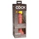 King Cock Elite 6 - naturfarbener, lebensnaher Dildo mit Saugfuß (15 cm) 