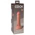 King Cock Elite 6 - naturfarbener, lebensnaher Dildo mit Saugfuß (15 cm) 