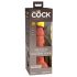 King Cock Elite 6 - haftfähiger, realistischer Dildo (15cm) - dunkel Natur 