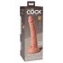 King Cock Elite 7" - Realistischer Saugnapf-Dildo (18cm) - Naturfarbe