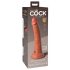 King Cock Elite 7 - saugnapfiges, realistisches Dildo (18cm) - dunkle Natürlichkeit 