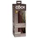 King Cock Elite 7- Saugnapffuß, realistischer Dildo (18cm) - Braun 