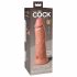 King Cock Elite 8 - Saugnapffuß, realistischer Dildo (20cm) - Naturfarbe 