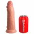 King Cock Elite 8 - Saugnapffuß, realistischer Dildo (20cm) - Naturfarbe 