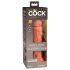 King Cock Elite 8 - Saugfuß Dildo (20 cm) - Dunkel Natur