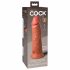 King Cock Elite 8 - Saugfuß Dildo (20 cm) - Dunkel Natur