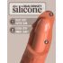 King Cock Elite 8 - Haftfuß Dildo (20cm) - dunkles Natur