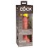 King Cock Elite 6 - Saugnapf, lebensnaher Vibrator (15cm) - Naturfarben 