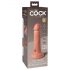 King Cock Elite 6 – realistisch wirkender Vibrator mit Saugbasis 15 cm (dunkel natur)