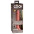 King Cock Elite 7 - Saugnapf, funkgesteuerter realistischer Vibrator 18cm - naturfarben 