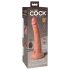 King Cock Elite 7 - Saugnapf, funkgesteuerter realistischer Vibrator 18cm - naturfarben 