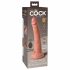 King Cock Elite 7 - Saugnapf, funkgesteuerter realistischer Vibrator 18cm - naturfarben 