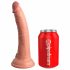 King Cock Elite 7 - Saugnapf, funkgesteuerter realistischer Vibrator 18cm - naturfarben 