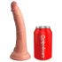 King Cock Elite 7 - Saugnapf, funkgesteuerter realistischer Vibrator 18cm - naturfarben 