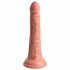 King Cock Elite 7 - Saugnapf, funkgesteuerter realistischer Vibrator 18cm - naturfarben 