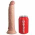 King Cock Elite 9 - Haftfuß Vibrator 23cm - Natur