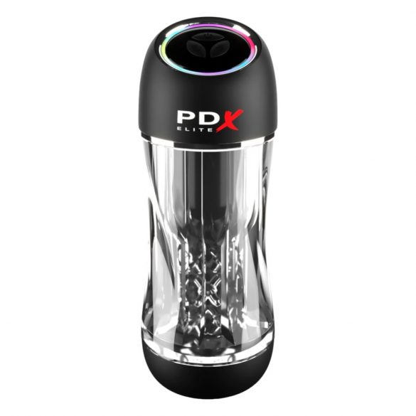 PDX ViewTube Pro - Saug- und Vibrationsmasturbator (schwarz)