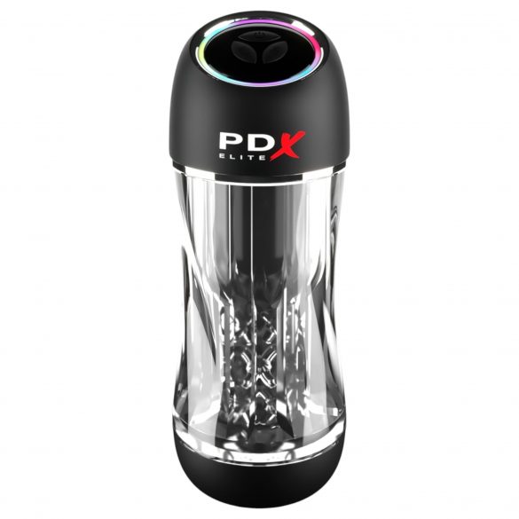 PDX ViewTube Pro - Saug- und Vibrationsmasturbator (schwarz)