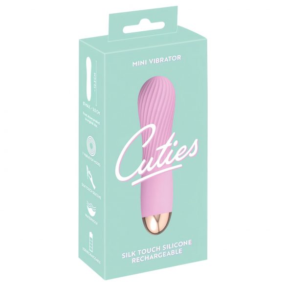 Cuties Mini - aufladbarer, wasserdichter, spiralförmiger Vibrator (Pink) 