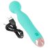 Cuties Mini Wand - Akkubetriebener, wasserdichter, massierender Vibrator (grün) 