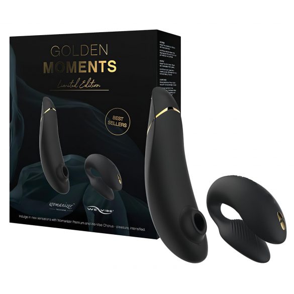 Womanizer Golden Moments 2 – Klitoris- und Partnervibrator (Schwarz)