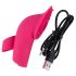 SMILE Licking - Luftwellen-Finger-Vibrator mit Zunge (pink)