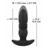 ANOS - Funkgesteuerter Analdildo (schwarz)