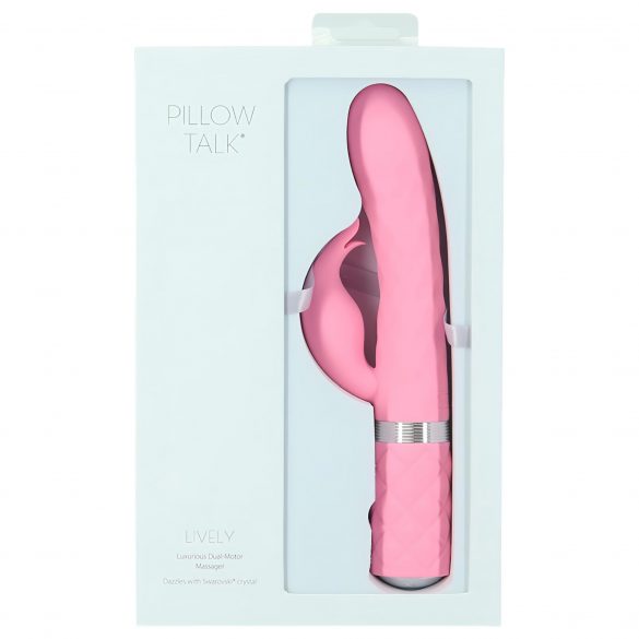 Pillow Talk Lively - akkubetriebener Vibrator mit Klitorisarm (pink) 