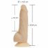 Naked Addiction Rotierende 7 - wiederaufladbarer, rotierender Vibrator (18cm) - Naturfarben 