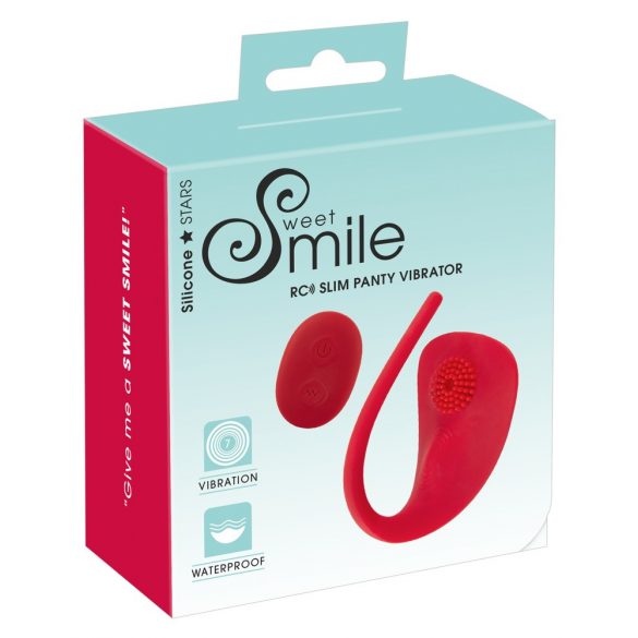 SMILE Slim Panty - wiederaufladbarer, kabelloser Klitoris-Vibrator (rot) 