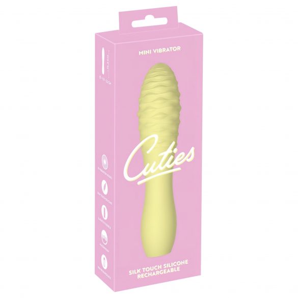 Cuties Mini 3 - Akkubetriebener, wasserdichter Morgenstern-Vibrator (Gelb) 