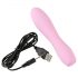 Cuties Mini 3 - Akku, wasserdichter Rillen-Vibrator (Pink)