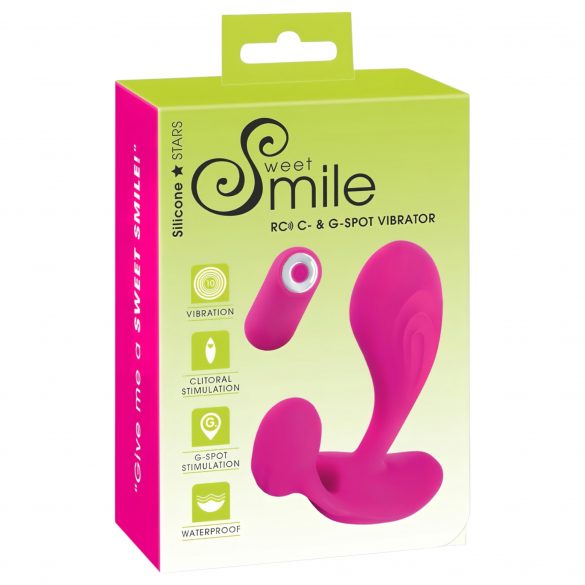 SMILE RC - Akkubetriebener, kabelloser G-Punkt-Vibrator (pink) 