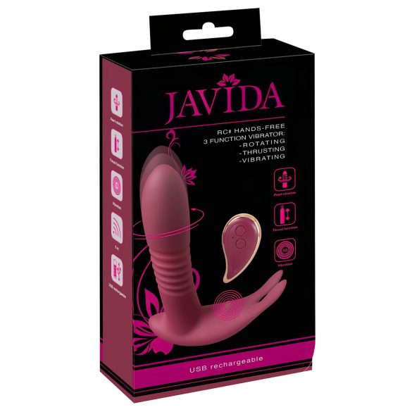 Javida RC - Funkgesteuerter Klitorisvibrator mit 3 Funktionen (Rot) 