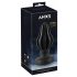 ANOS - super weicher, gerippter Anal-Dildo - 7cm (schwarz) 