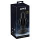 ANOS - super weicher, gerippter Anal-Dildo - 7cm (schwarz) 