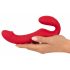 You2Toys Strapless - aufladbarer, funkgesteuerter, anlegbarer Vibrator (rot) 