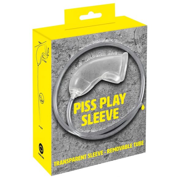 You2Toys Piss Play Sleeve - Transparenter Penisaufsatz mit Ablaufrohr