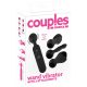 Couples Choice - akkubetriebener, wärmender Massage-Vibrator (schwarz) 