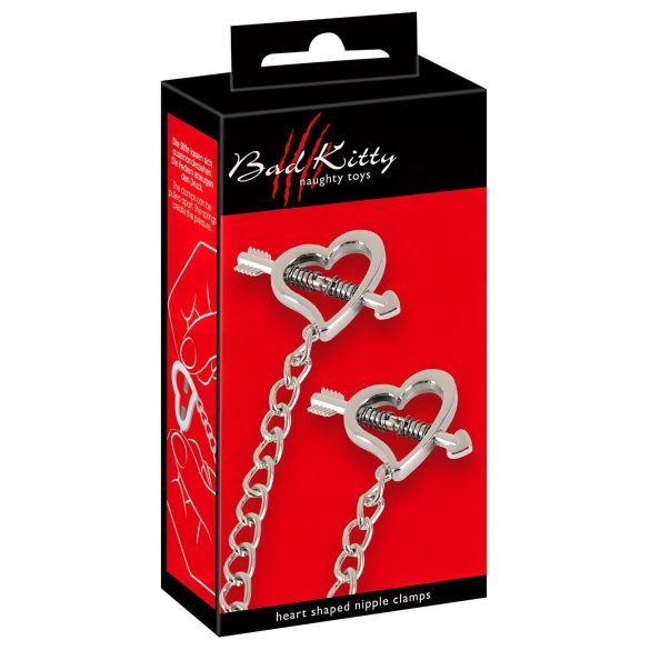 Bad Kitty - Amors Pfeile Brustschmuck Set (Silber) 