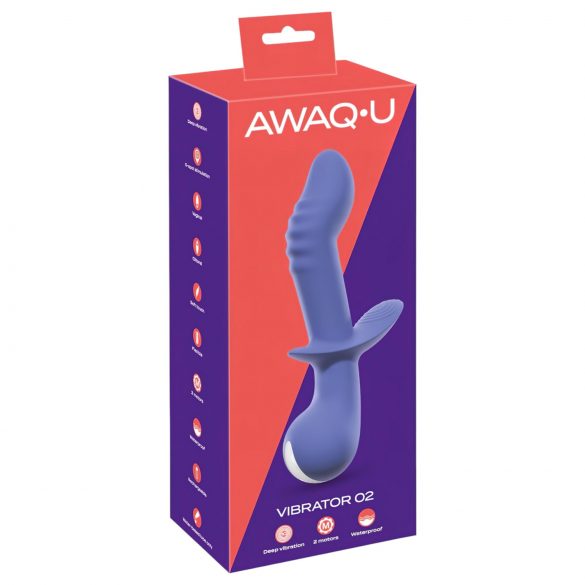 AWAQ.U 2 - Akku G-Punkt Vibrator mit 2 Motoren (Lila)