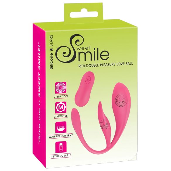 SMILE - Wiederaufladbares Vibrations-Ei mit Fernbedienung (Pink)