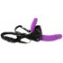 SMILE - Strap-on Doppeldildo mit Unterhose (lila-schwarz) 