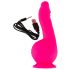 SMILE Powerful - Akkubetriebener Vibrator mit 2 Motoren und Saugnapf (Pink)