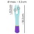 You2Toys bunt. - Wiederaufladbarer, wasserdichter Doppelmotor-Vibrator (farbig) 