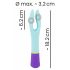 You2Toys bunt. - Wiederaufladbarer, wasserdichter Doppelmotor-Vibrator (farbig) 