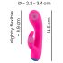 You2Toys bunt. - Aufladbarer, wasserdichter Vibrator mit Klitorisarm (pink)