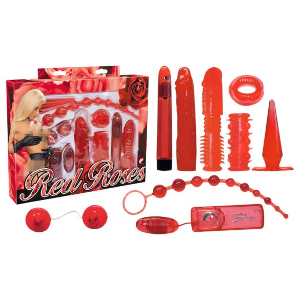 You2Toys - Rote Rosen - Vibrator-Set (9-teilig)